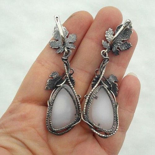 Fashion Flower Opal Earrings Heart Shape Bow Shape Earring High Sense for  Women Jewelry Wholesale