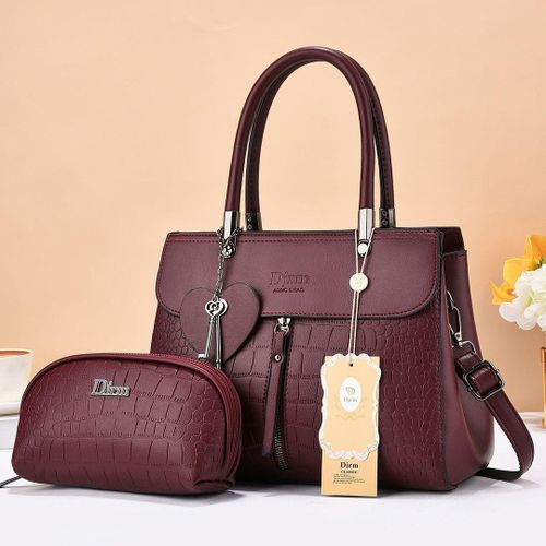 product_image_name-Fashion-Latest Design  Women's And Ladies Hand Bags 2 IN 1 Set-1