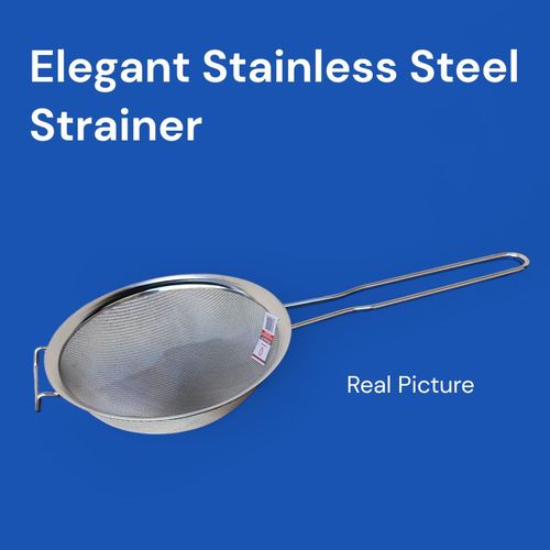 product_image_name-Generic-Elegant Steel Strainer 7" Premium High-Quality 7-Inch Stainless Steel Kitchen Strainer for Rinsing, Draining, Sieving, and Everyday Cooking Convenience-1
