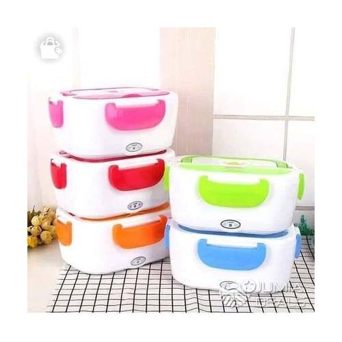 Generic Electric Lunch Box Food Warmer With Partitions Multicolour
