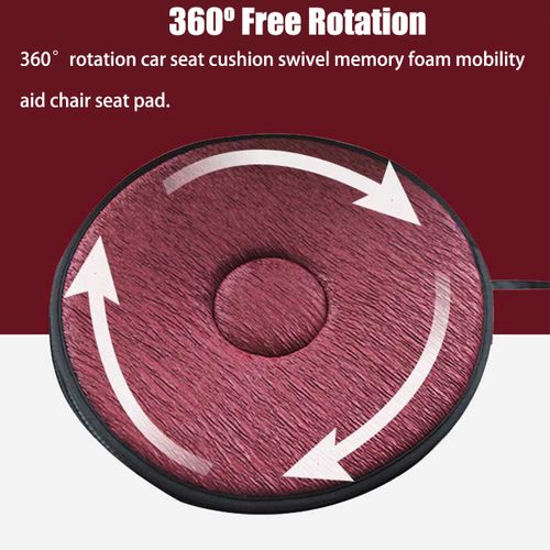 360 Swivel Seat Cushion Car Seat Aid Chair Seat Revolving Cushion