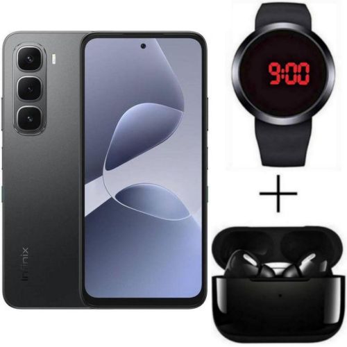 product_image_name-Infinix-Hot 60i', 6.7'', (6GB RAM + 128GB ROM), Dual SIM, 5160 MAh, 50MP - Black + Free Gifts-1