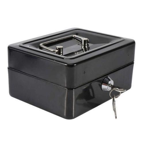 product_image_name-Generic-Cash Box 8 Inches With 2Keys Lock-Black-1