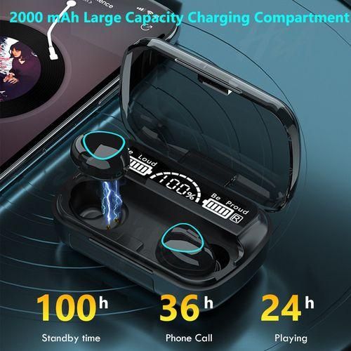 product_image_name-Generic-M10 Wireless Bluetooth 5.1 Earpods Earphones Earbuds Dual LED Display.-2