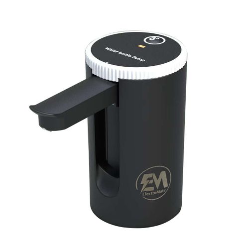 Em Electric Portable Water Dispenser Pump - USB Rechargeable, 8x8x15cm, ABS Plastic, Black AWDP04