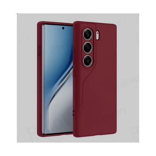 product_image_name-Generic-Tecno Camon 40 Soft Silicone Back Cover Case, Protective Shockproof Ultra-Thin Anti-Scratch Anti-Fingerprint Phone Cover, Maroon-1