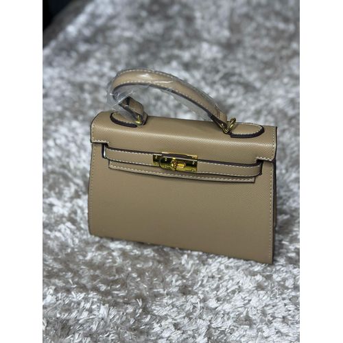 product_image_name-Generic-Women's Luxury Structured Top-Handle Mini Handbag with Gold-Tone Lock-2