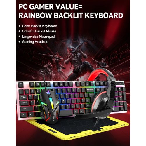 product_image_name-Generic-T-wolf 4 in 1 Wired Backlight Gaming Mouse Keyboard Combo Game Headset Earphone Mouse Pad Set for PC Gaming Office-3