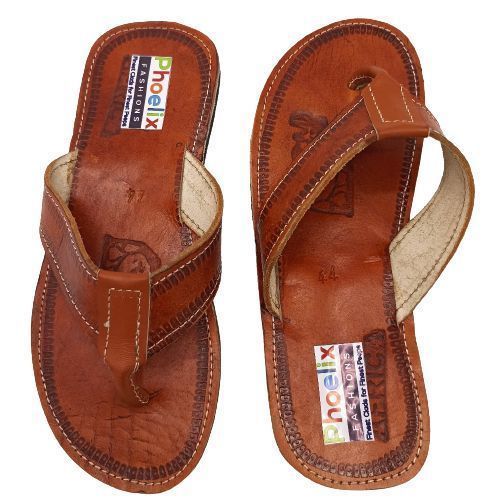 product_image_name-PHOELIX FASHIONS-Men Open Leather African Slip-On Sandals-4