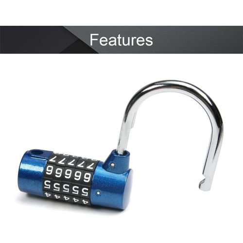 product_image_name-Generic-Stellar 50 Heavy Duty Combination Lock Five Digit Anti-Theft Padlock-1