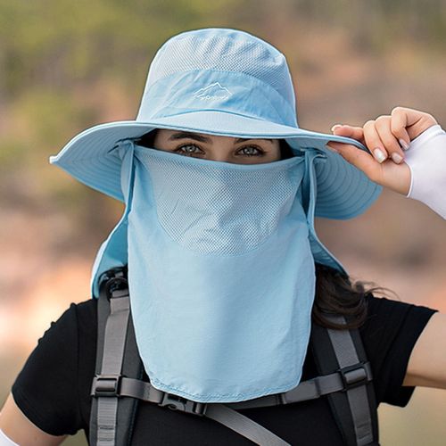 Generic Fishing Hat Men Neck Face Flap Waterproof Sunscreen Headgear For  Blue @ Best Price Online