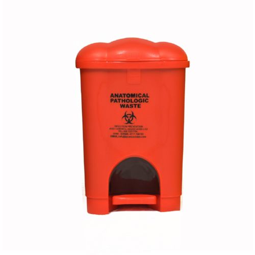 product_image_name-Generic-30L Bio Hazard Waste Bins/ Pedal Bins - Red-2