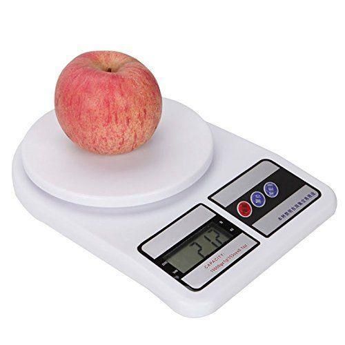 product_image_name-Generic-SF-400 Digital Kitchen Scale 10kg High Precision Electronic Weighing Scale LCD Tare Function Multi Unit Food Coffee Baking Compact Portable-1