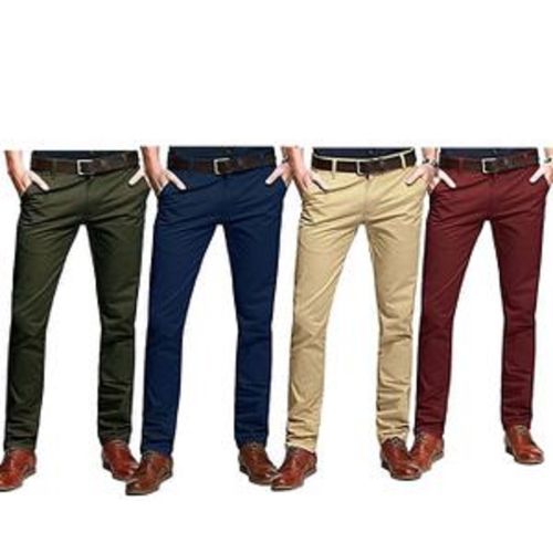 Fashion 4 Pcs Men Khaki Trouser Stretch Slim Fit @ Best Price Online ...