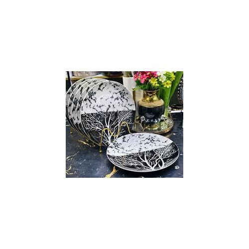 product_image_name-Generic-6-Piece Ceramic Dinner Plates Set – Durable Scratch-Resistant Dinnerware for Home & Restaurant Use-3