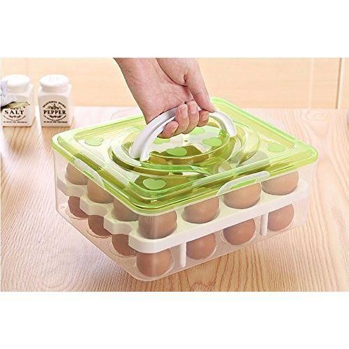 product_image_name-Generic-Double Layer Plastic Box 32 Grid Egg Holder-3