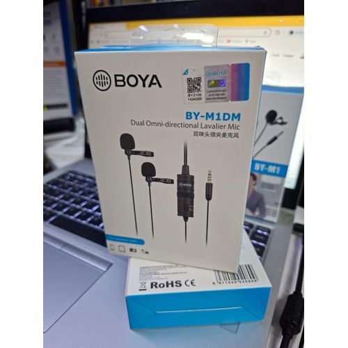 product_image_name-Generic-BOYA BY-M1DM Dual Lavalier Mic for Zoom Calls, Podcasting and Audio Projects-4