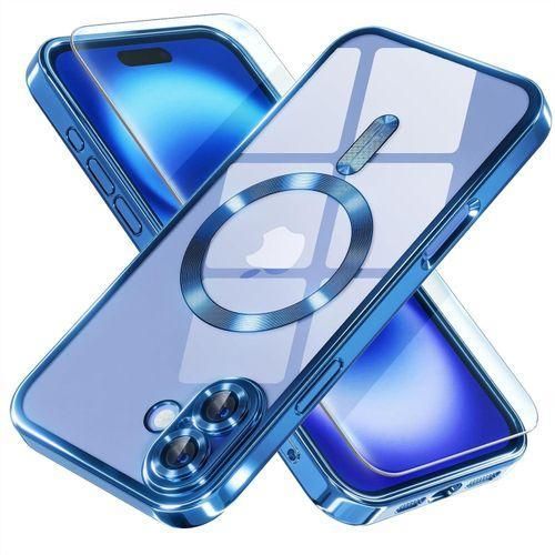 product_image_name-Generic-For iPhone 16 MagSafe Case with Camera Lens Protector,Full Protection Clear Magnetic Case Compatible with MagSafe Elegant Anti-Scratch Case Cover for iPhone 16-2