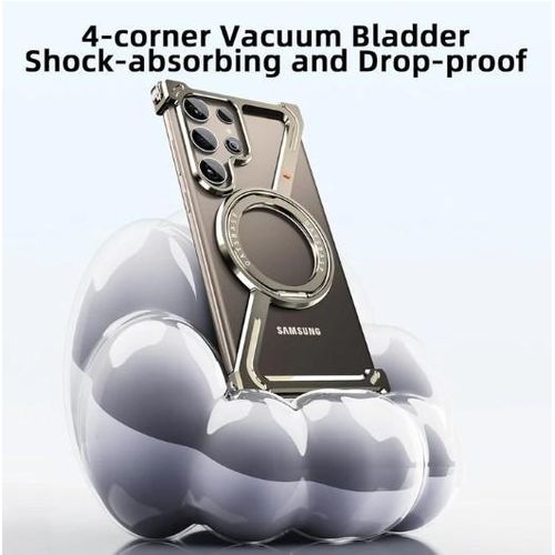product_image_name-Generic-Samsung Galaxy S25 Ultra Slim Titanium Case - Borderless Metal Frame with MagSafe and Wireless Charging Support Protective Phone Cover-6