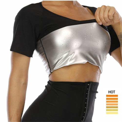 Fashion Sweat Sauna Sweat To Lose Weight Woman Shirts Fat Burning Waist  Trainer Body Tummy Sauna Fitness Shapewear @ Best Price Online | Jumia Kenya