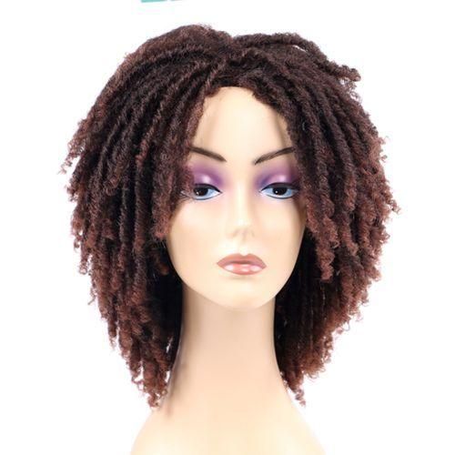 Fashion Short Synthetic Wigs For Women Faux Locs Afro African Hairstyle Braided Wigs Crochet Twist Fiber Hair Wigs T1B30 Best Price Online Jumia Kenya
