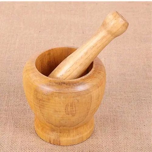 product_image_name-Bamboo-Mortar And Pestle Spice Herbs Grinding Bowl-1