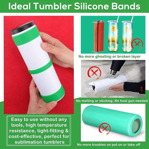 Silicone Bands for Sublimation Tumbler - Elastic Sublimation Paper