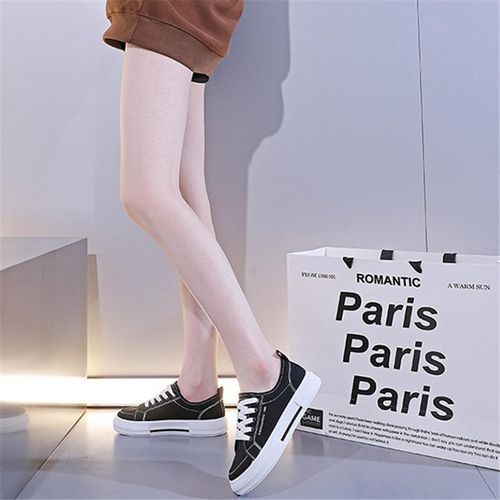 product_image_name-GALUIN-Women's Breathable Canvas Shoes Student Sneakers All-match Casual Shoes - Black-3