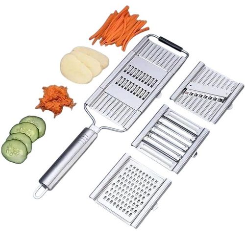 product_image_name-Generic-4in1 Stainless Steel Multiple Grater with 4 Interchangeable Blades -1