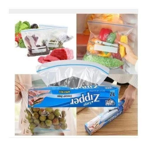 product_image_name-Zipper-Reusable Fridge Food Storage Bags -12pcs-1