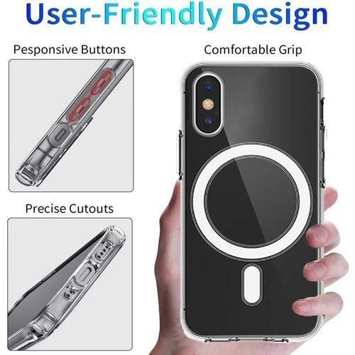 product_image_name-Generic-Phone Case For Clear Magnetic Magsafe Compatible Case For IPhone X Soft TPU-2