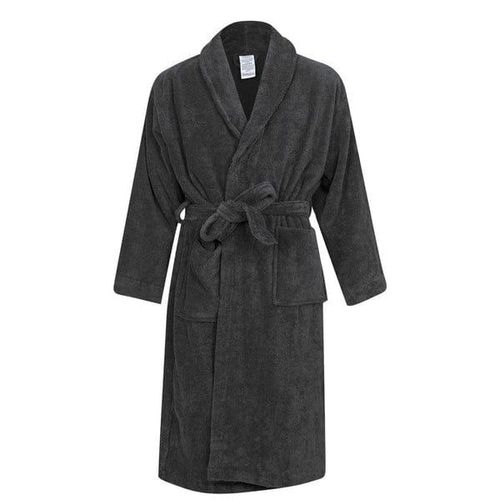 product_image_name-Generic-Unisex Luxury Fleece Cotton Bathrobe – Ultra Soft, Absorbent, Long Shawl Collar – Sizes S To XXL-1