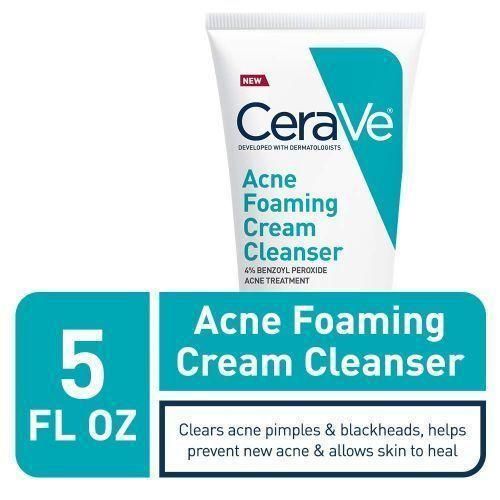 product_image_name-Generic-CeraVee Acne Foaming Cream Cleanser – Benzoyl Peroxide Treatment for Acne & Blackheads,-2