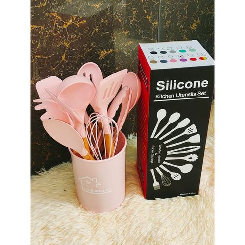 Silicone Cooking Utensils Set Food Grade Safety Silicone Utensil Heat  Resistant Kitchen Tools Red - China Silicone Cooking Utensils and Silicone  Cooking price