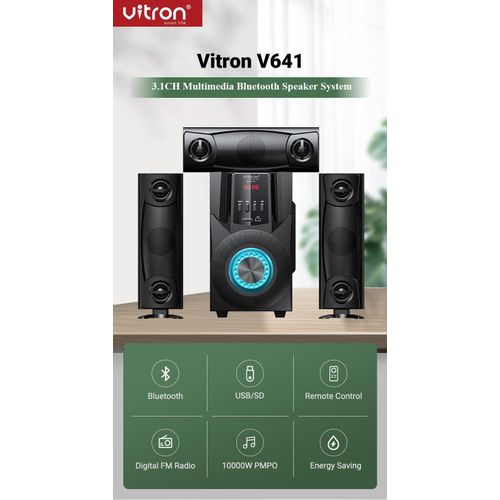 product_image_name-Vitron-V641 3.1Ch Bluetooth Speaker System, 12V - Black (1YR WRTY)-4