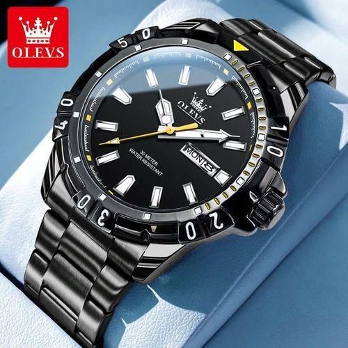 product_image_name-Olevs- Luxury Stainless Steel Mens Sport Watch-1