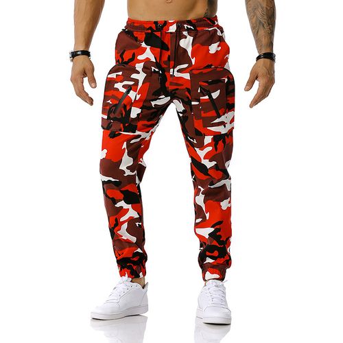 2020 Hip Hop Boy Multi-pocket Elastic Waist Design Harem Pant Men