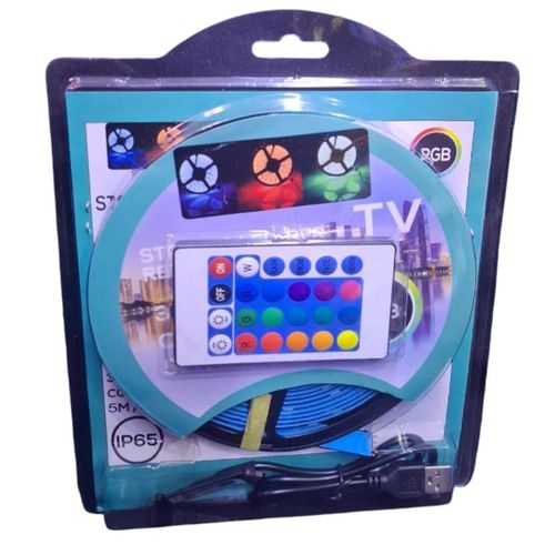 product_image_name-Led Concepts-5M USB BLUETOOTH AND 24KEY IR REMOTE LED STRIP LIGHT FOR TV & SPACE (WATERPROOF IP65)-1