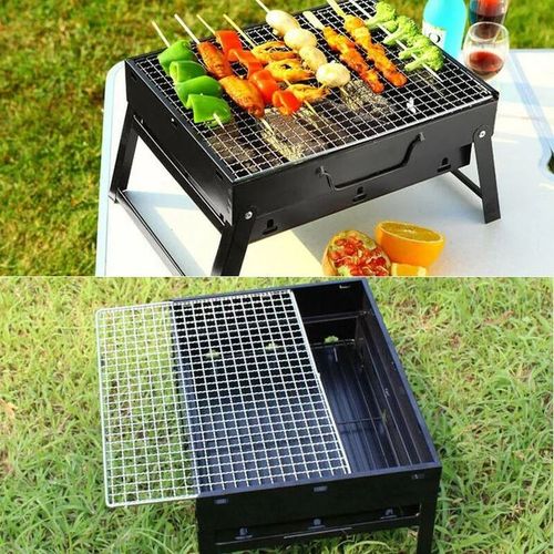 Portable Foldable Bbq Grill Perfect For Outdoor Camping Picnics