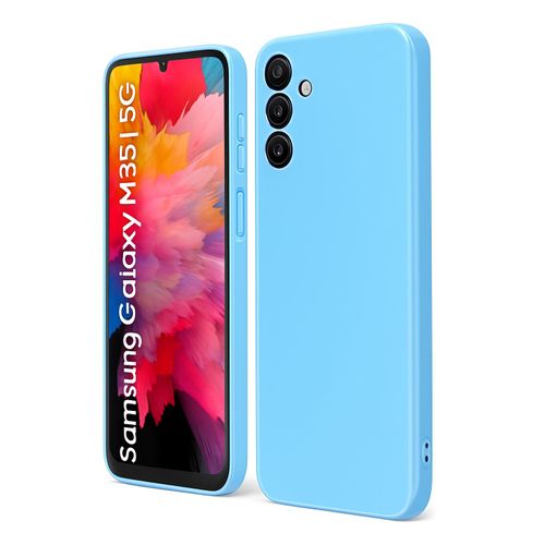 product_image_name-Generic-Soft Silicone Slim Fit Cover Anti-Scratch Shockproof Case for Samsung Galaxy A17 - Light Blue-1