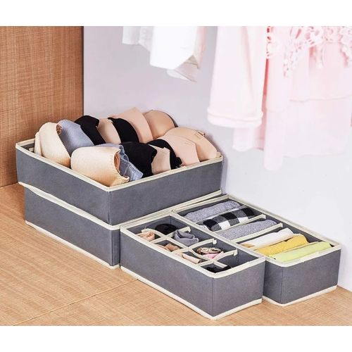 Generic 4 In 1 Undergarment Underwear Storage Drawer Organizer