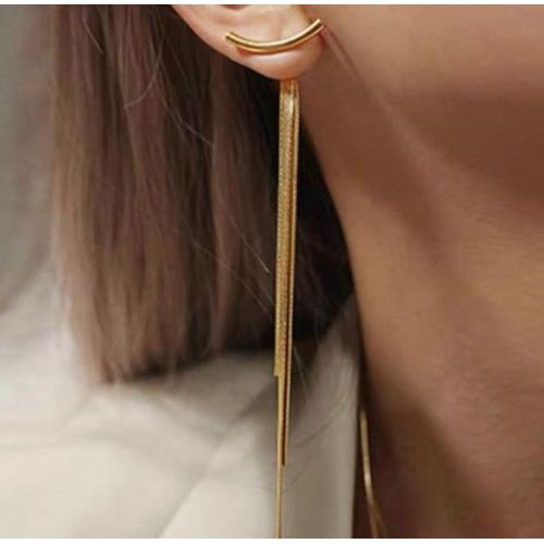 product_image_name-Fashion-Gold Tassel Dangle Earrings -1