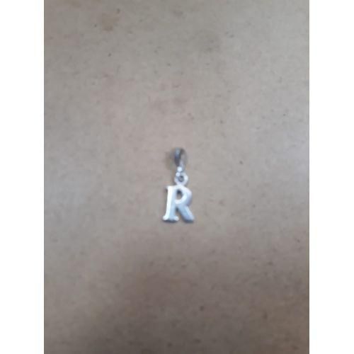 product_image_name-Fashion-Original/Pure Silver Necklace With  Letter R-2