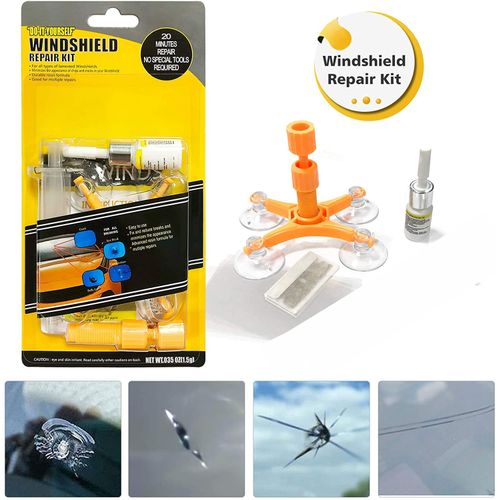 Windshield Repair Kit For Car, Glass Crack Repair Kit, Quick Fix For  Windshield, Scratch & Crack Repair Kit