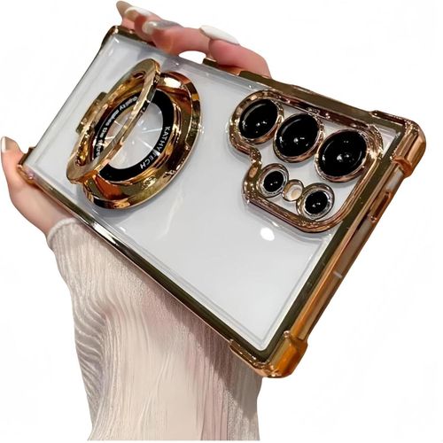 product_image_name-Generic-Galaxy Note 10 Ring Holder Kickstand Case – Magnetic Bracket Design with Shockproof Corners (Blue)-1