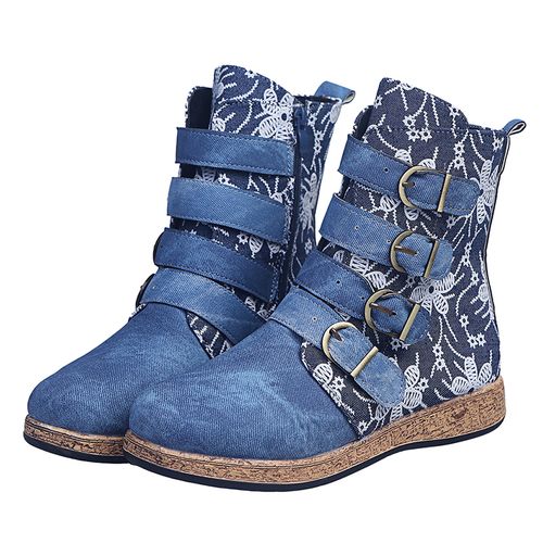 Bohemian splicing boots outlet