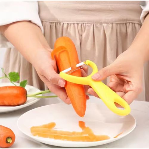 product_image_name-Generic-Stainless Steel Vegetable Peeler Set – 6PCS With Plastic Handle-3