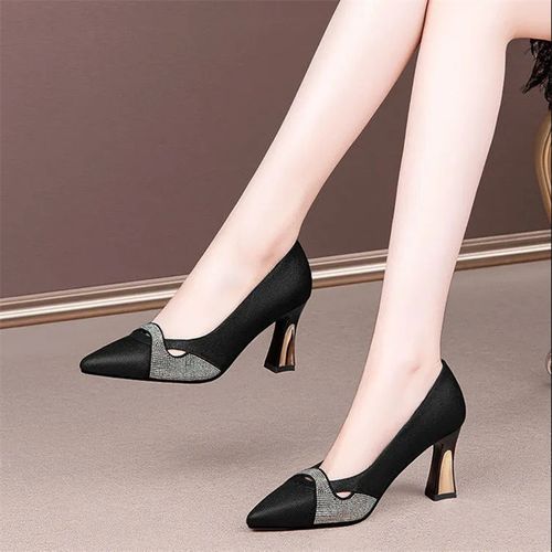 Generic Women Classic Navy Blue Crystal Shining High Heel Shoes Lady Spring Summer Comfort Stylish Pumps Mulheres De Salto Alto E357 a Best Price Online Jumia Kenya