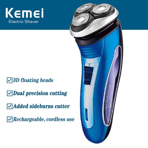 Kemei Electric Shaving Machine Rechargeable Beard Trimer Smoother