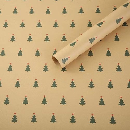 East Majik Set of 2 Festive Craft Wrapping Paper Gift Wrap for